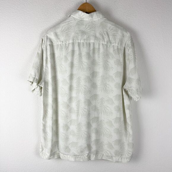 Nat Nast Luxury Originals Hawaiian Silk Blend Shirt Mens Large Green Tropical - Picture 11 of 14